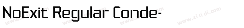 NoExit Regular Conde字体转换